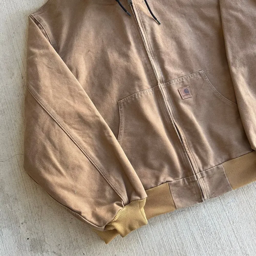 Carhartt J25 CML brown hooded work wear jacket